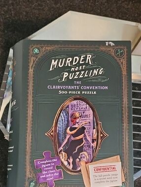 Murder Most Puzzling 500-Piece Jigsaw Puzzle - Dark Green